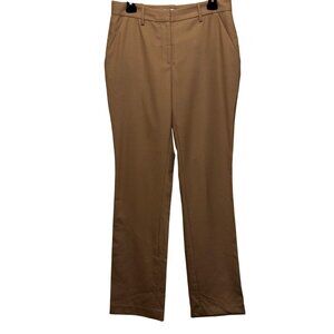 Reformation Womens Camel Trousers Size 8 Wool Blend Straight Leg Pants